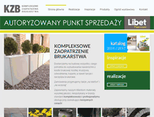 Tablet Screenshot of kzb.com.pl